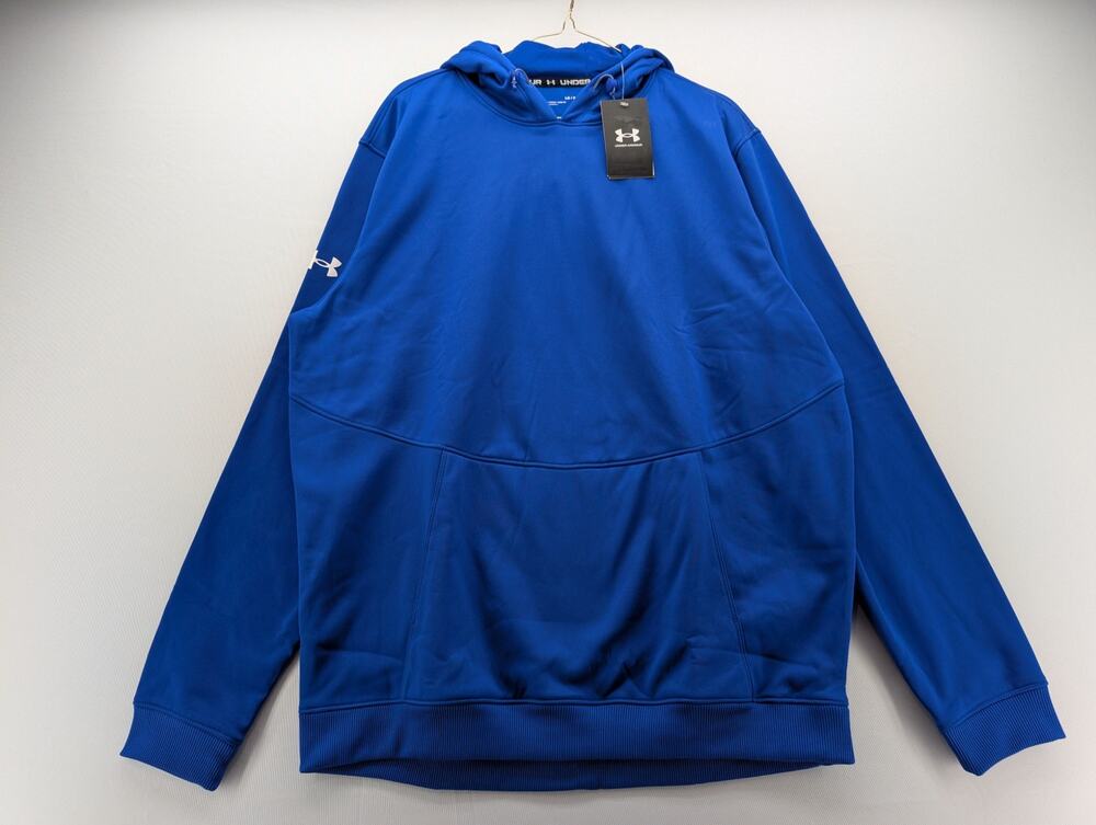 NWT Under Armour Men's Armour Fleece Storm Hoodie in Royal Blue size Large